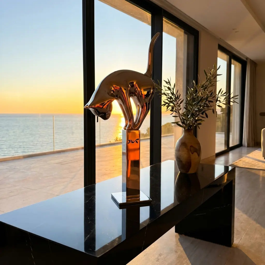 Cat sculpture "Misty" Bernard Rives